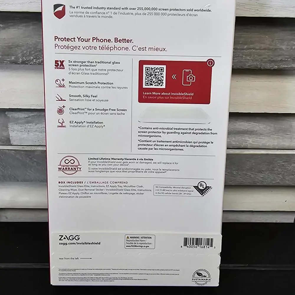 ZAGG Apple iPhone 14 Plus/ 15 Plus InvisibleShield Glass Elite Screen Protector